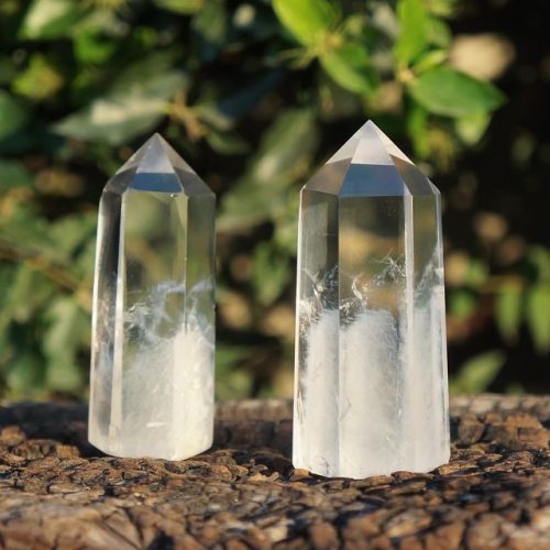 Alternative view of 高品清透 白兔毛水晶柱