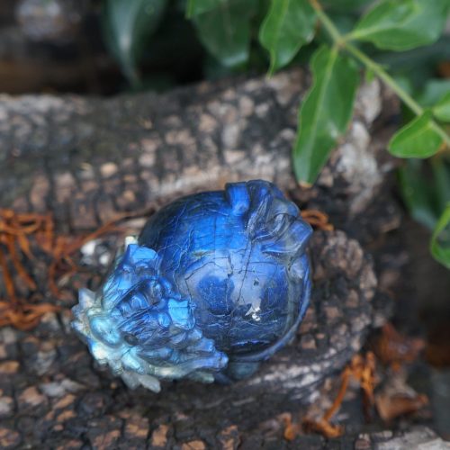 深藍汪洋 藍光拉長石龍龜