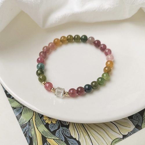 Alternative view of 糖果色彩虹碧璽設計款手鍊