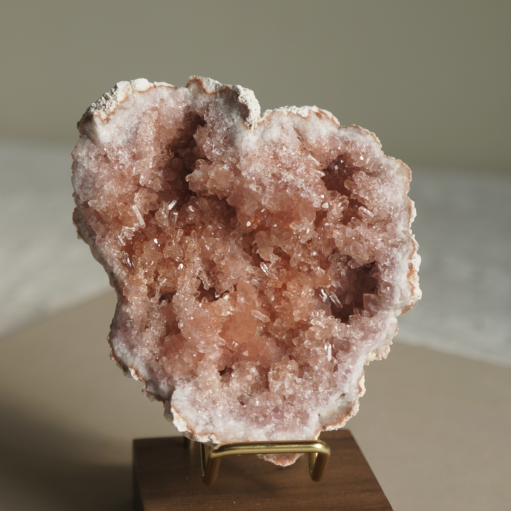 抽象愛心 阿根廷粉晶洞