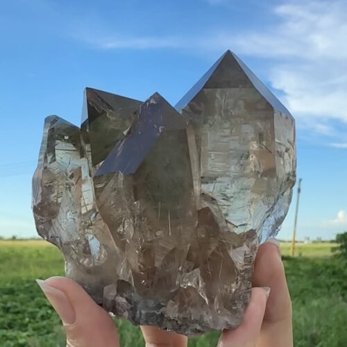 巴西煙晶共生鈦金