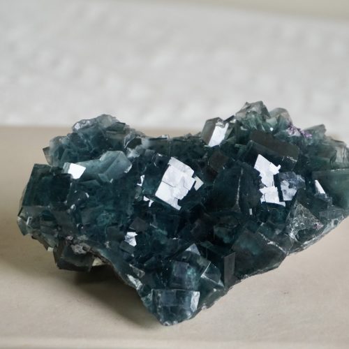 Alternative view of 翠綠愛心 深翡翠綠湖南香花嶺螢石