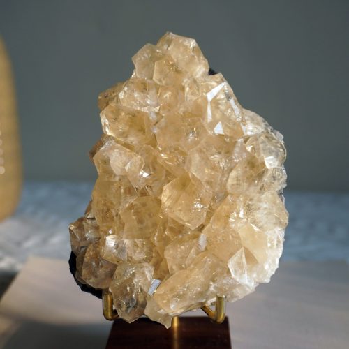 燦爛金黃 鑽石方解