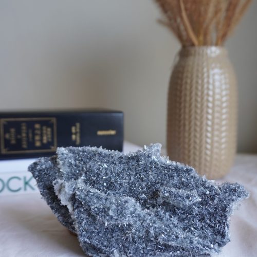 坦桑螢石晶簇岩