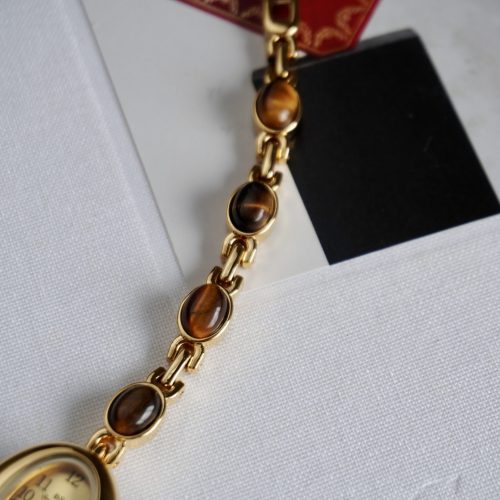 Alternative view of 療癒時光系列｜豐盛時刻·虎眼石經典錶 金色復古款