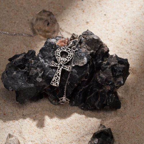 Alternative view of 古埃及守護系列 Ankh安卡項鍊 24k gold plated_Silver