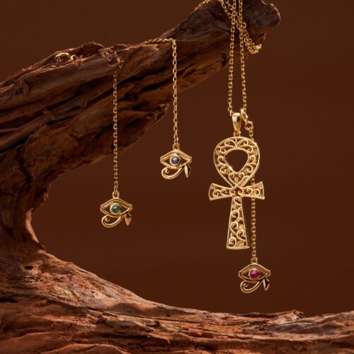 Alternative view of 古埃及守護系列 Ankh安卡項鍊 24k gold plated_Yellow Gold