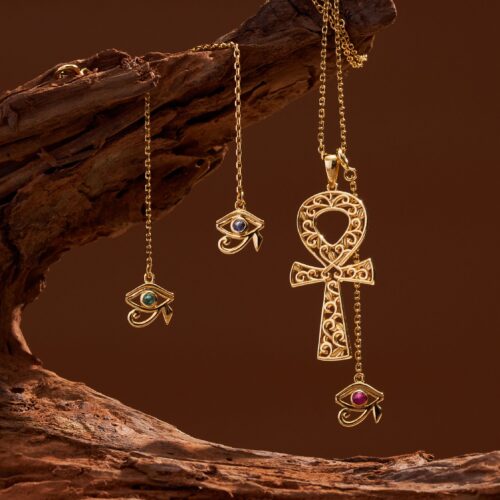 古埃及守護系列 Ankh安卡項鍊 24k gold plated_Yellow Gold